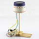 DIY Assemble Model Mini Table Lamp 10mm LED 3V 2 AA Battery Power Supply Physical Technology Small Invention Handmade Wood Toys
