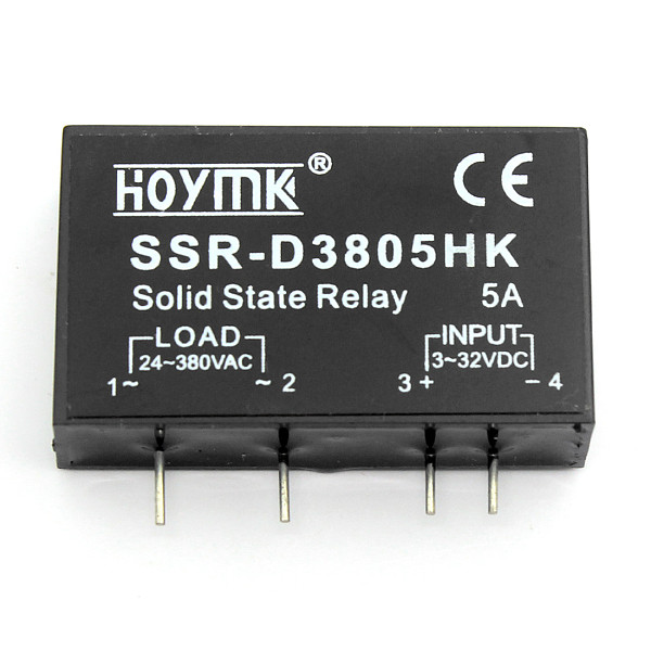 Q00131 PCB Dedicated with Pins Hoymk SSR-D3805HK 5A DC-AC Solid State Relay SSR D3805HK