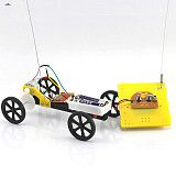 DIY 2 Channel 2CH Remote Control Car Plastic Chassis Unassemble Toys Robot Car Technology 4WD Small Car Model Chidren Gift