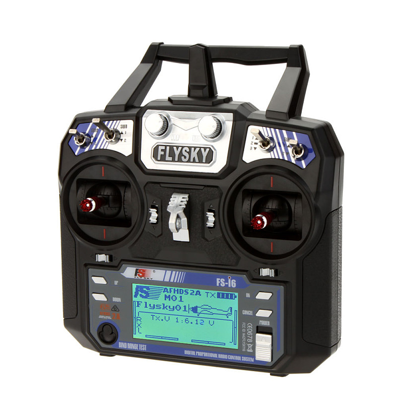 Flysky FS-i6 6CH 2.4G AFHDS 2A LCD Transmitter Radio System for RC Heli Glider Quadcopter DIY Drone