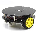 Mini Round Chassis 2WD DIY Smart Car Vehicle Remote Control RC Robot Obstacle Avoidance Car Electronic Education Kit Unassembly