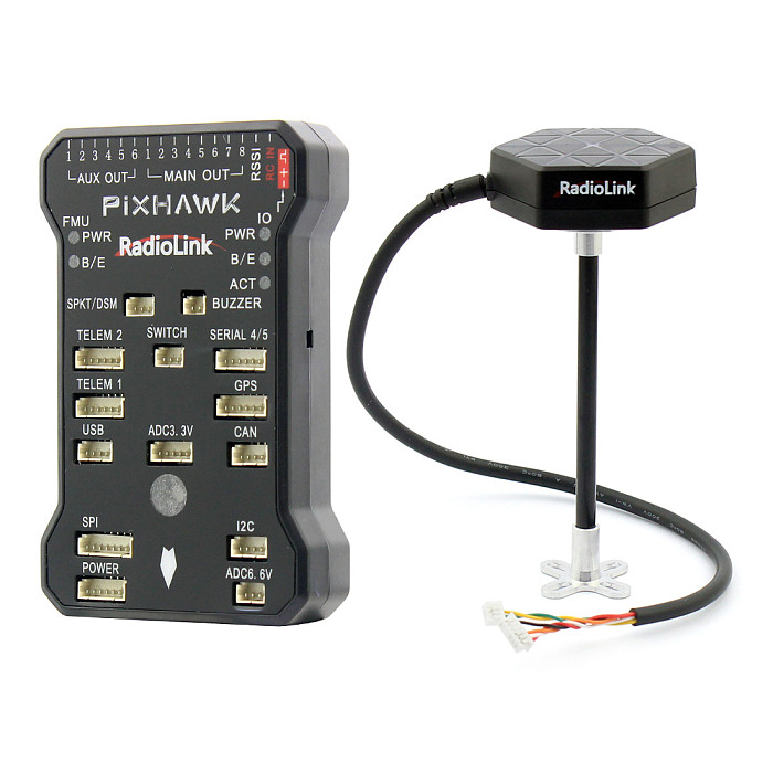 Radiolink PIX 32 Bit 8G Flight Controller & M8N GPS Combo Set for AT9/AT10 Remote Controller OSD DIY RC Multicopter Dron