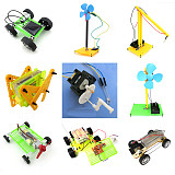 9in1 DIY Manual Handmade Assembly Model Material Block Solar / Electricity Children Educational Technology Puzzle Small Toys Set