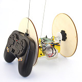 Fun Technology Small Production Material Puzzle DIY Disc Wheel Tire Remote Control RC Car Model Toys Robot Science Experiment