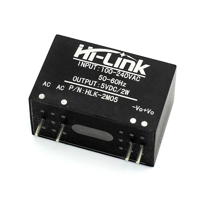 HLK-2M05 AC DC 100 - 240V to 5V 2W Buck Step Down Isolated Power Supply Module Converter Intelligent Household Switch