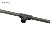 Tarot CNC T Shape Collar Mount 25mm Suspension Shock Absorber Landing Gear Skid Tripod Carbon Fiber Bottom Tube Set TL96041