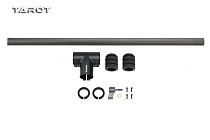 Tarot-RC CNC T Shape Collar Mount 25mm Quick Release Landing Gear Skid Tripod Carbon Fiber Bottom Tube Set TL96040