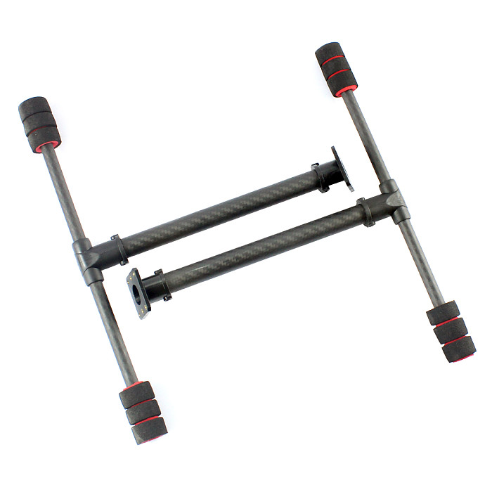 T Type Tall Landing Gear Skid Quick Install Carbon Fiber for FPV Wheelbase 700MM RC Multicopter Drone