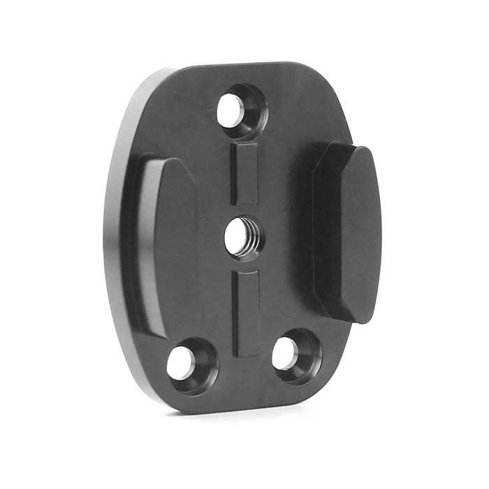 Aluminum Flat Surface Mount w/ Tripod cam adapter (Black ) for Gopro HD Hero2 Hero3 Hero3+