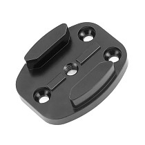 Aluminum Flat Surface Mount w/ Tripod cam adapter (Black ) for Gopro HD Hero2 Hero3 Hero3+