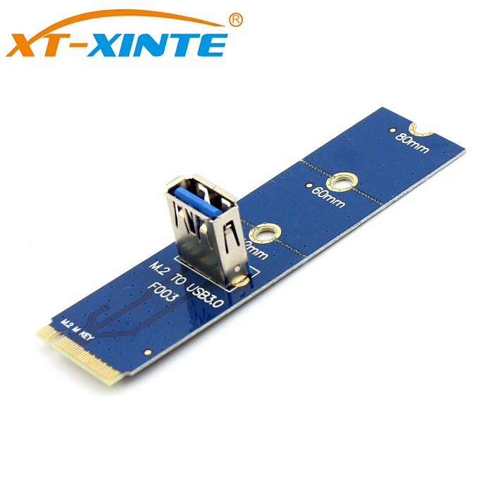 NGFF M.2 to PCI-E X16 Slot Transfer Card Mining Pcie Riser Card VGA Extension Cable Minner Extender Graphics Adapter Card