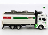 Christmas 1:48 Pull Back Power Metal Alloy Car Garbage Truck Toy for Kids
