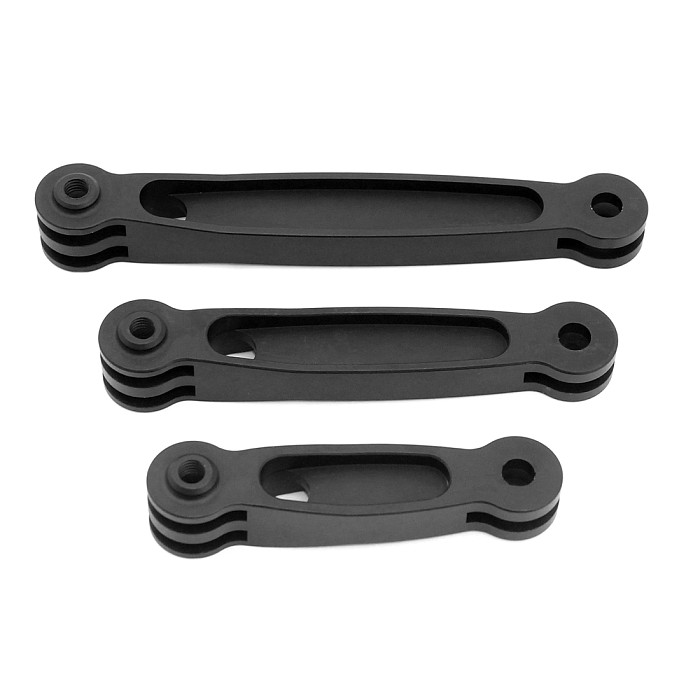 CNC Aluminum 3 in 1 Photo Shoot Extension Conversion Bracket Extend Mount Tripod Adapter for Gopro Xiaoyi Gitup SJ4000 Sports Camera