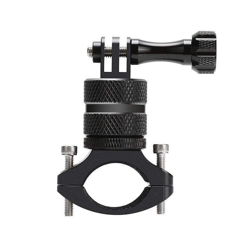 Bike Bicycle Aluminum Handlebar Bar Clamp Mount Clip for Gopro 5 Xiaoyi SJCAM Action Camera