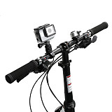 Bike Bicycle Aluminum Handlebar Bar Clamp Mount Clip for Gopro 5 Xiaoyi SJCAM Action Camera