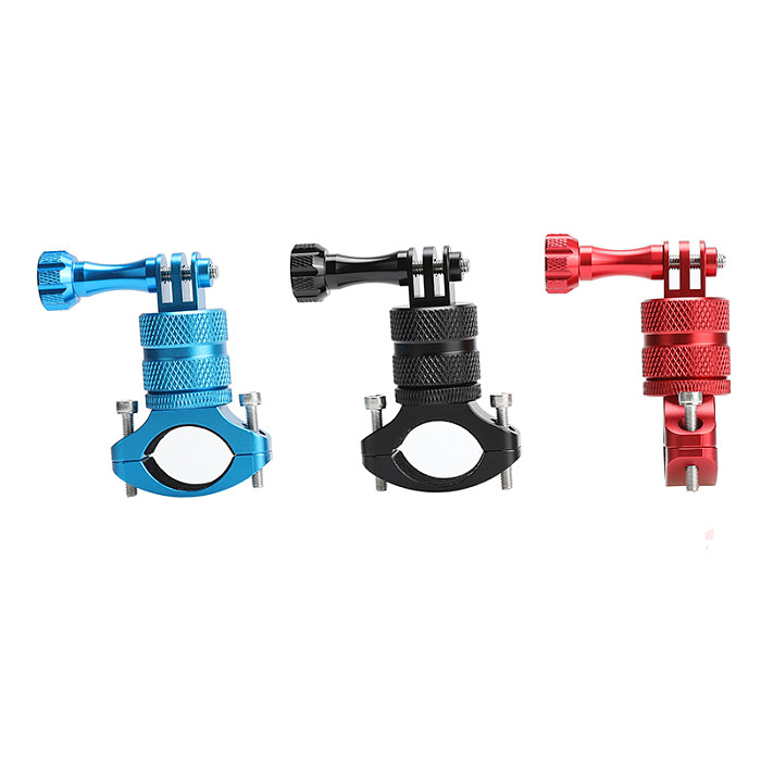 Bike Bicycle Aluminum Handlebar Bar Clamp Mount Clip for Gopro 5 Xiaoyi SJCAM Action Camera