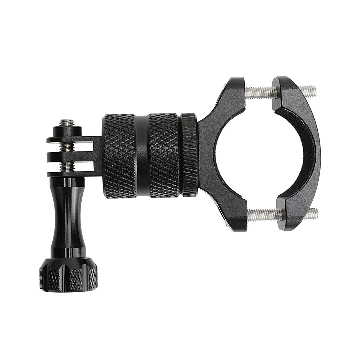 Bike Bicycle Aluminum Handlebar Bar Clamp Mount Clip for Gopro 5 Xiaoyi SJCAM Action Camera