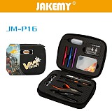 JAKEMY 12 In 1 JM-P16 DIY Electronic Cigarette Kit Atomizer Coil Tool Bag Spare Parts Vape Hand Tool Screwdriver Set