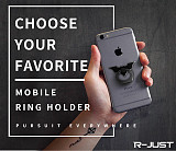 Metal Hero Bat Universal Finger Ring Buckle Holder Stand Mount Bracket 360° for Mobile Phone