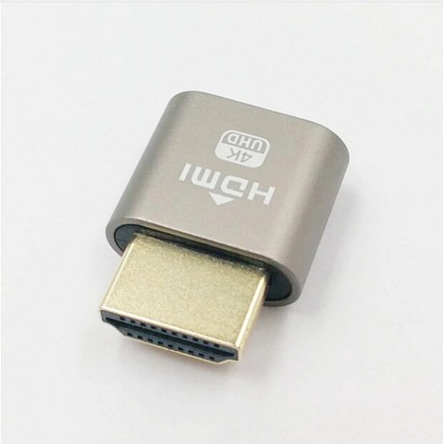 EDID Connector VGA DVI HDMI Mini DP Displayport Virtual Display Dummy Adapter Plug EDID Headless KVM 2560 &1920*1080p@60Hz 4K