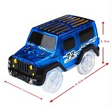 LED Light up Cars for Tracks Electronics Car Toys With Flashing Lights Fancy DIY Toy Cars For Kid Tracks parts Car for Children