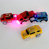 1x LED Cars for Magic Tracks Electronics Car Toys With Flashing Lights Racing Cars Toys for Children Gift