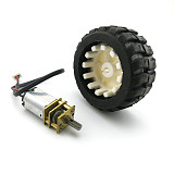 N20 Micro Gear Motor & Rubber Wheels for DIY Robot Smart Car Model 3V 6V N20 Metal DC Change Speed Gearbox Motor Wheel Set