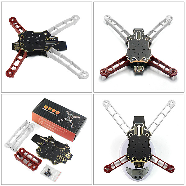Full Set RC Drone Quadrocopter 4-axis Aircraft Kit Q330 Across Frame 6M GPS APM 2.8 Flight Control AT10 Transmitter