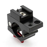 25mm Rod Clamp Holder Adapter for DJI Ronin M MX Monitor Bracket+1/4 Hot Shoe Adapter for 25-27mm Aluminum Tube Bracket