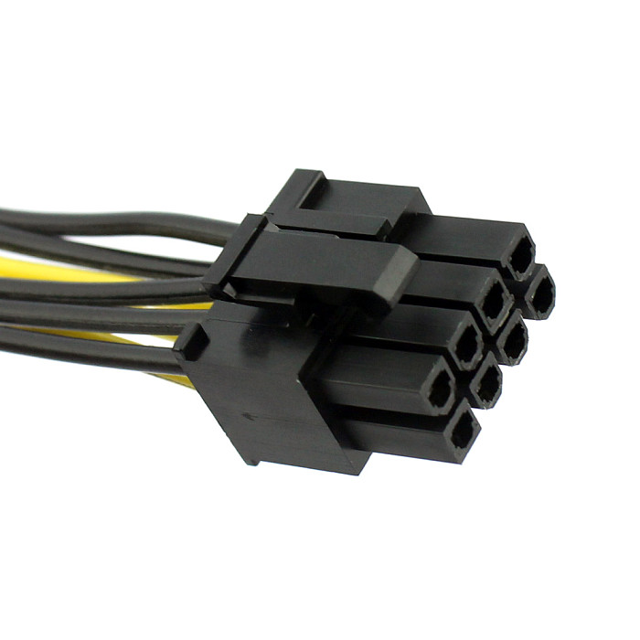 1x PCI-E PCIE PCI Express 8Pin 8P to 2 Port Dual 8Pin 6+2P GPU Graphics Power Cable Cord 20cm