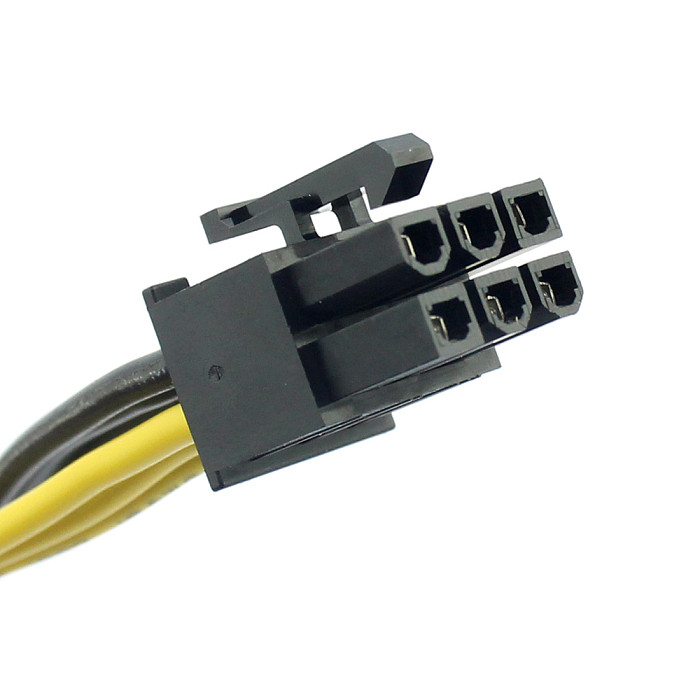 PCI-E PCI Express 6Pin to Dual 2-Port 8Pin 6+2 Pin Adapter GPU Video Card Power Cable Module Wire 16AWG 40cm+20cm Splitter Miner