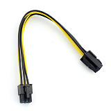 1x High Quality 18AWG PC CPU 4PIN to GPU PCIe PCI-E Graphics Card 6Pin 20cm Power Supply Cable Wire