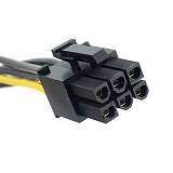 High Quality 18AWG 20CM Dual 4 Pin 4P to 6 Pin 6P Molex PCI-E External Graphics Card Power Cable Converter Adapter Cord