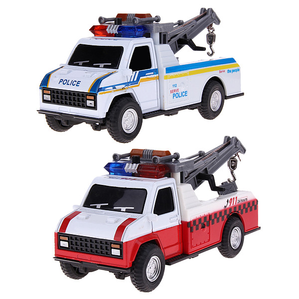 1:28 Pull Back Car Toys Children Crane Car Toy Firefighting Musical Flashing Truck for Kids Child Boys Gift 15.5*6.2*7.5cm