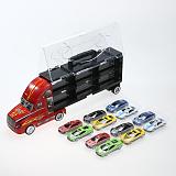 12pcs/lot Mini Pull Back Diecast Alloy Car Toys Children 12 Racing Car Model Toys Container Truck Kids Mini Metal Cars Toy Gift