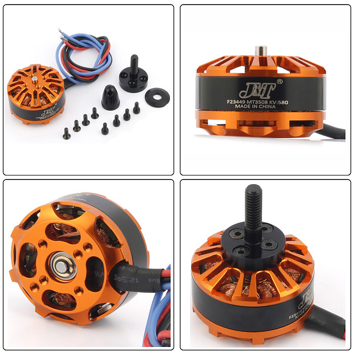 Multi-rotor DIY Drone Motor Combo 2pcs 3508 580kv Motor + 2pcs Hobbywing XRotor Pro 40A ESC  + XT60 Connector+Fastening Tape