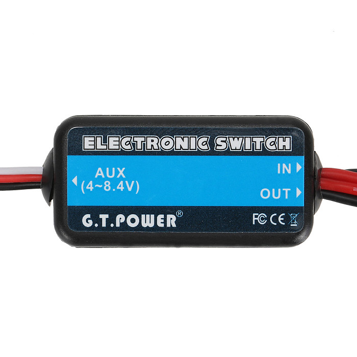 High-power Remote Control Electronic Switch RC Parts G.T.POWER 4 - 8.4V Electrical Switch for RC Aircraft Helicopter Car Drone