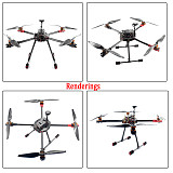 Full Set FPV DIY 2.4GHz 4-Aixs RC Drone ARF APM2.8 Flight Controller M7N GPS 630MM Carbon Fiber Frame Props with AT9S TX Quadcopter