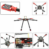 Full Set DIY 2.4GHz 4-Aixs Quadcopter RC Drone 630mm Frame Kit APM2.8 Flight Controller with FS-i6X TX RX Brushless Motor ESC Altitude Hold