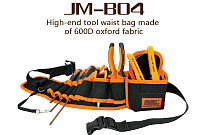 JAKEMY Multifunction Durable Hardware Mechanics Canvas Tool Bag Electrician Belt Utility Kit Pocket Pouch Organizer Bag JM-B04
