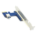 XT-XINTE PCIe 1 to 3 PCI Express 1X Slots Riser Card Mini ITX to External 3 PCI-e Slot Adapter PCIe Port Multiplier Card