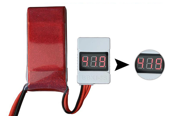 JMT New BB Ring / Battery Indicator / BBX1-8S TL2693-02 Lithium Battery tester 1S-8S For RC Drone Aircraft Helicopter