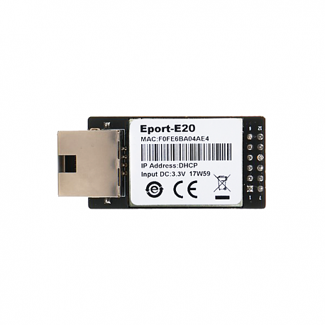 HF Super Ethernet Port FreeRTOS Eport-E20 Cortex-M3/96MHz Support TCP/IP/Telnet /Modbus TCP 921600 bps