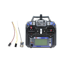 Flysky FS-i6 6CH 2.4G AFHDS 2A LCD Transmitter Radio System w/  FS-A8S Receiver for Mini FPV Racing Drone RC Quadcopter