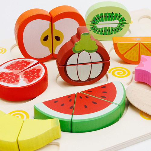 Children's Wooden Magnet Simulation Vegetable Cutting Set Cutting Fruit  Toys - China Wooden Toy and Educational Toy price