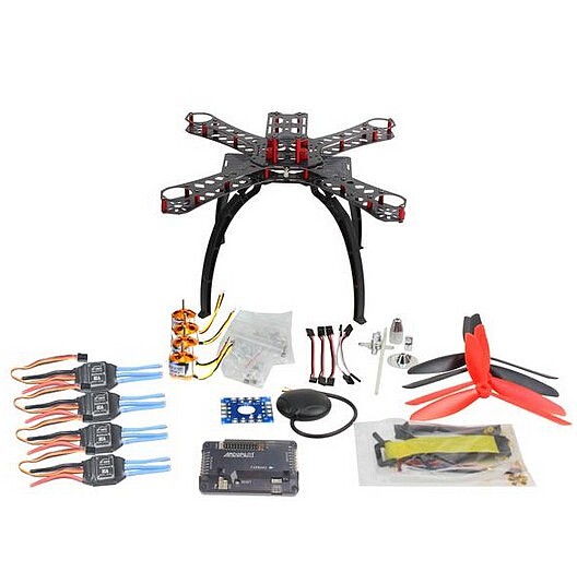 DIY RC Multicopter FPV APM2.8 GPS Drone X4M310L Fiberglass Frame Kit 1400KV Motor XT-XINTE 30A ESC Propeller