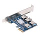 PCIe 1 to 4 PCI express 16X slots Riser Card PCI-E 1X to External 4 PCI-e Slot Adapter PCIe Multiplier Card for Bitcoin Miner