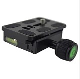 CNC Quick Release Plate PU60 for SLR Camera PTZ Tripod Ball Head Clamp 38.5mm