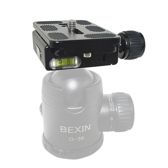 CNC Quick Release Plate PU60 for SLR Camera PTZ Tripod Ball Head Clamp 38.5mm