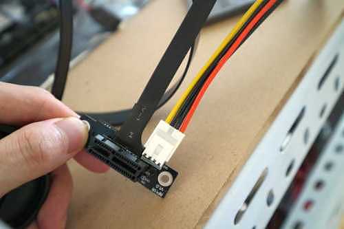 Graphics Card Extension Cable Adapter PCI-E x1 3.0 M2 25cm for Bitcoin Mining